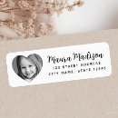 Search for hearts return address labels Black and white
