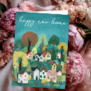 Search for village cards Watercolor