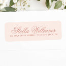 Search for light pink return address labels Modern