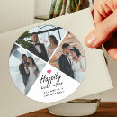Search for happily ever after wedding stickers Black and white
