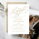 Search for white and gold engagement party invitations Modern
