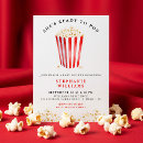 Search for popcorn baby shower invitations Red