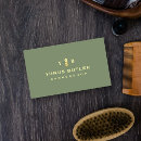 Search for green and gold business cards Barber