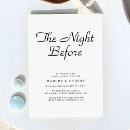 Search for night before wedding invitations Typography