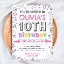 Search for 10 years old girl birthday invitations Modern