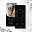 Search for salon price lists Services