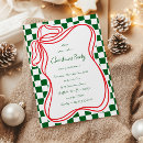 Search for bow christmas invitations Red and green
