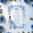 Search for royal blue silver quinceanera invitations Mis quince años