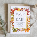 Search for fall leaves save the dates Qr code