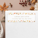Search for autumn leaves return address labels Rustic