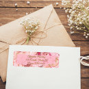 Search for rose frame return address labels Elegant