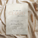 Search for clouds baby shower invitations Little piece of heaven
