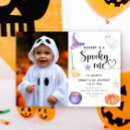 Search for the spooky one birthday invitations Halloween birthday party