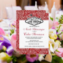 Search for black white red damask invitations Anniversary