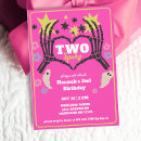 Search for two spooky birthday invitations Girls second birthday
