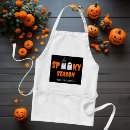 Search for pumpkin carving aprons Spooky season