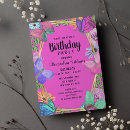 Search for flower border birthday invitations Flowers and leaves