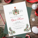 Search for open house christmas invitations Watercolor