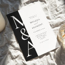 Search for monogram invitations Minimalist
