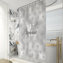 Search for silver glitter shower curtains Girly