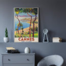 Search for cannes vintage travel posters Beach