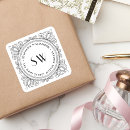 Search for create your own monogram stickers Return address