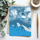 Search for winter painting postcards Mountain
