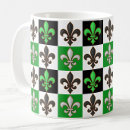 Search for green fleur de lis mugs Pattern