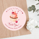 Search for cupcake thank you stickers Pastry chef