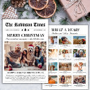 Search for unique family christmas cards Black and white