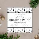 Search for black and white tree christmas invitations Festive