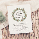Search for pine christmas invitations Elegant