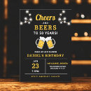 Search for funny beer birthday invitations Cheers to 50 years