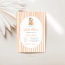 Search for pumpkin baby girl shower invitations Teddy bear