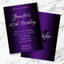 Search for black and purple invitations Elegant