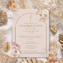 Search for pink confirmation invitations Floral