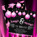 Search for disco christmas invitations Black