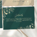 Search for green and gold wedding enclosure cards Elegant