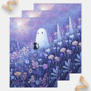 Search for ghosts wrapping paper Whimsical