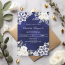 Search for rose blue invitations Blue and white