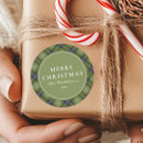Search for green plaid stickers Merry christmas
