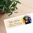 Search for black labs return address labels Cute