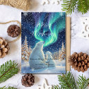 Search for northern lights christmas cards Watercolor