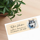 Search for husky dog return address labels Cute