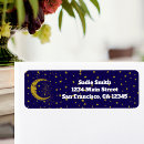 Search for star design return address labels Celestial