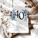 Search for watercolor 40th birthday invitations Trendy