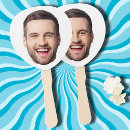 Search for photo hand fans Face on a stick