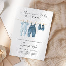Search for blue denim baby shower invitations Jumpsuit