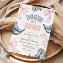 Search for boots or bows invitations Boy or girl