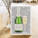 Search for champagne bottle bridal shower invitations Chic